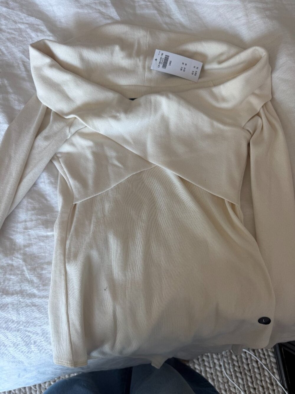 Cream off Shoulder Top